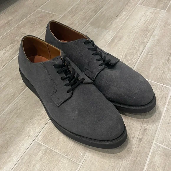 Grey/Blue Redwing Suede Shoes in Perfect Condition Size 11 Red Wing 8154 Lace-up Work Boots Navy Suede 24 cms US5 | eBay main image 4
